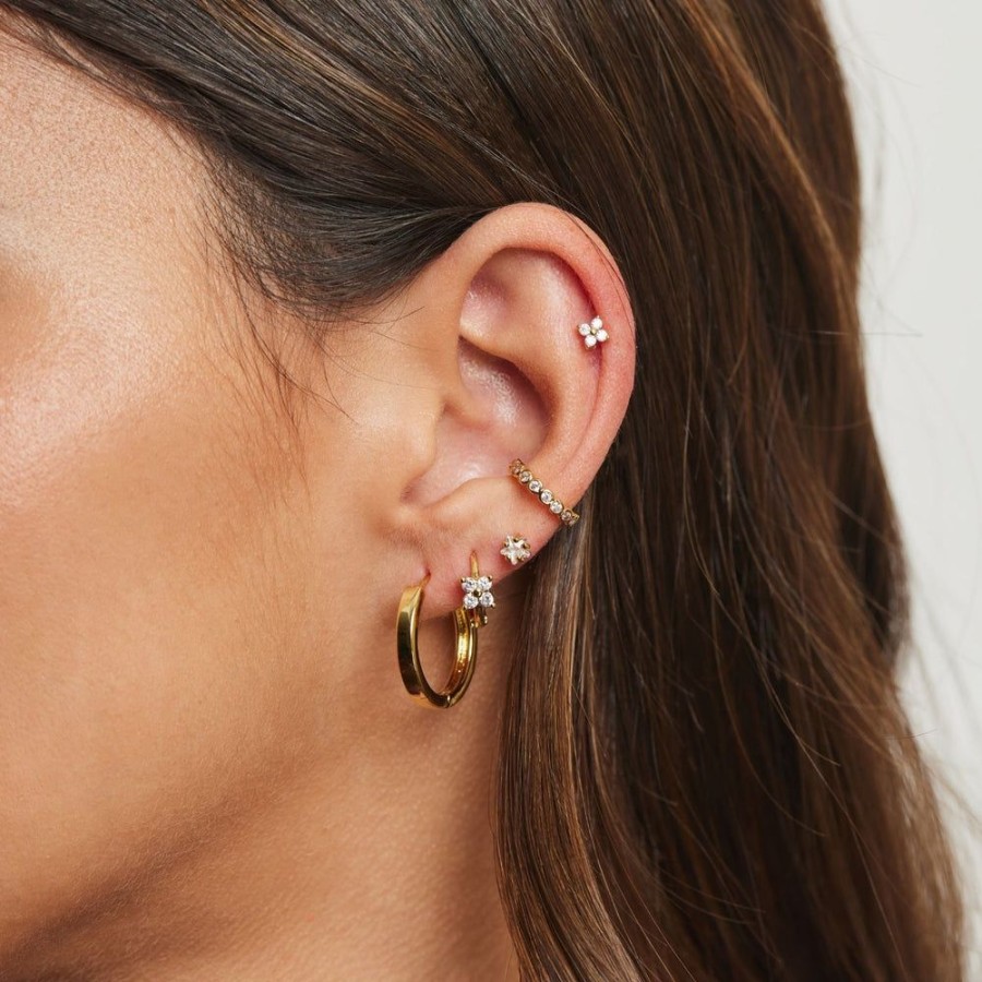 Aros BOAZ | Earcuffs Emma Banados En Oro