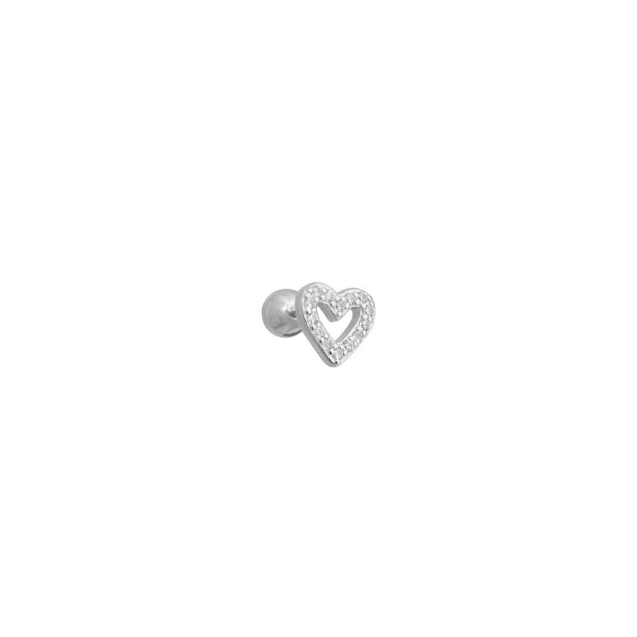 Aros BOAZ | Piercing Love Plata (1 Unidad)