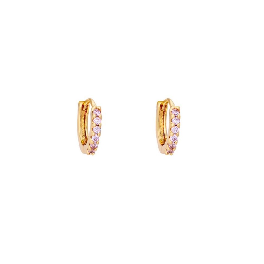 Aros BOAZ Todas | Argollas Polar Rose Banadas En Oro