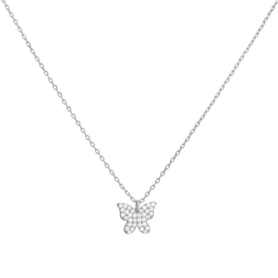 Collares BOAZ | Collar Mariposa Plata