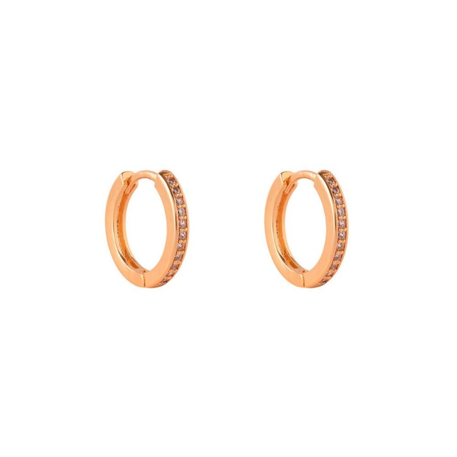 Aros BOAZ Oro Rosado | Argollas Lisas Circones Banadas En Oro Rosado 15Mm