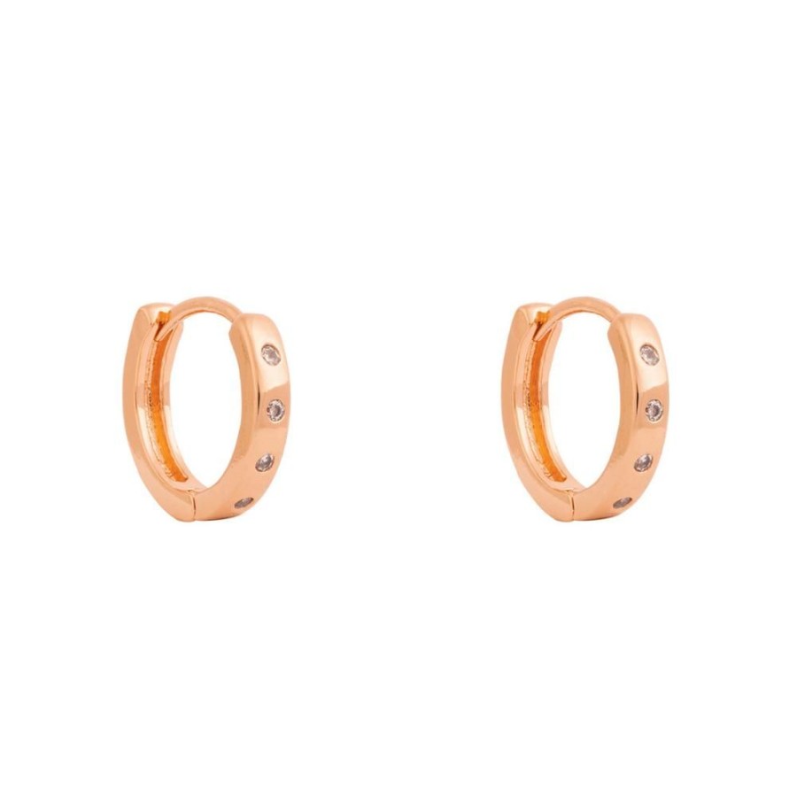 Aros BOAZ Oro Rosado | Argollas Kara 15Mm Banadas En Oro Rosado