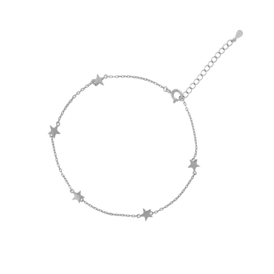 Tobilleras BOAZ | Tobillera Stars Plata