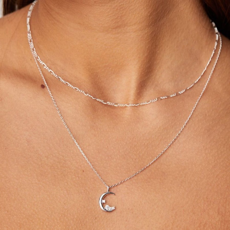 Collares BOAZ | Collar Moon Plata