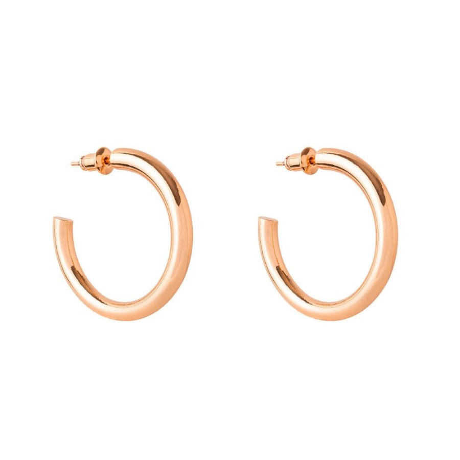 Aros BOAZ Todas | Argollas Cloe Banadas En Oro Rosado