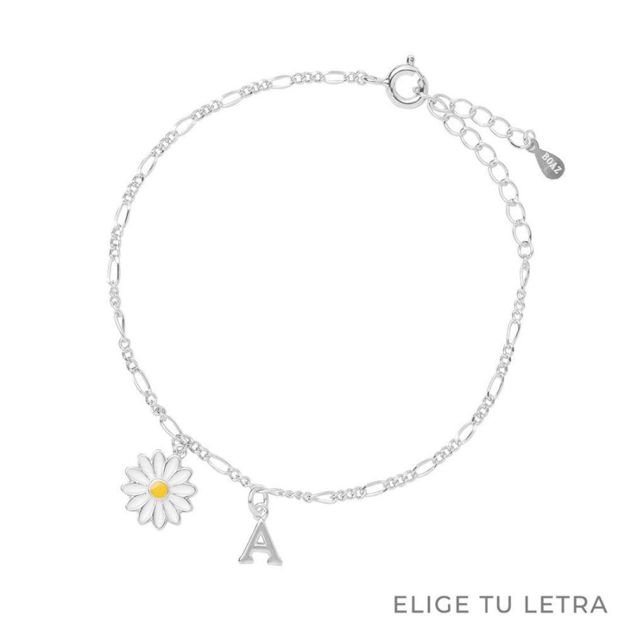 Pulseras BOAZ | Pulsera Margarita Plata