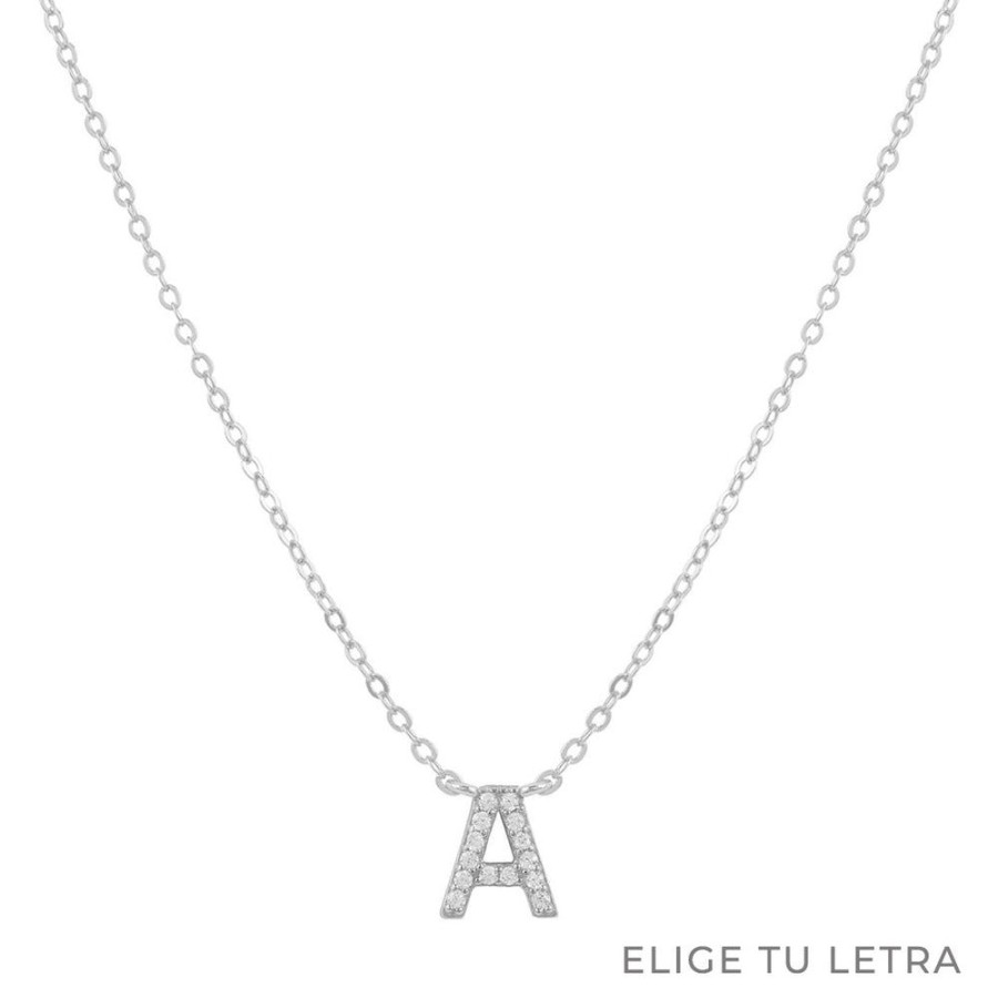 Collares BOAZ | Collar Inicial Shine Plata