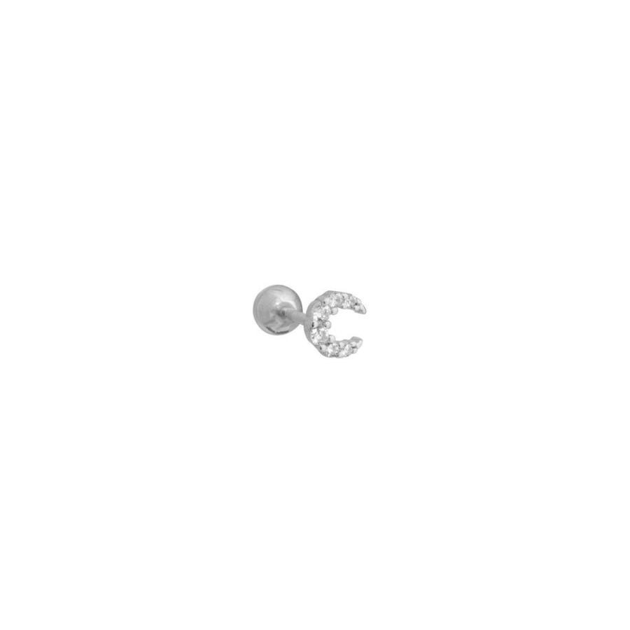 Aros BOAZ | Piercing Moon Plata (1 Unidad)