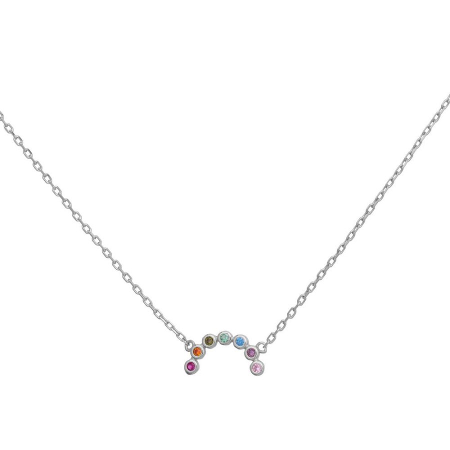 Collares BOAZ | Collar Arcoiris Plata