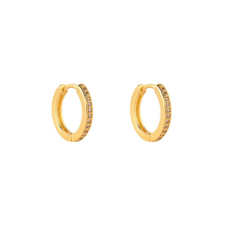 Aros BOAZ Oro | Argollas Lisas Circones Banadas En Oro 15Mm