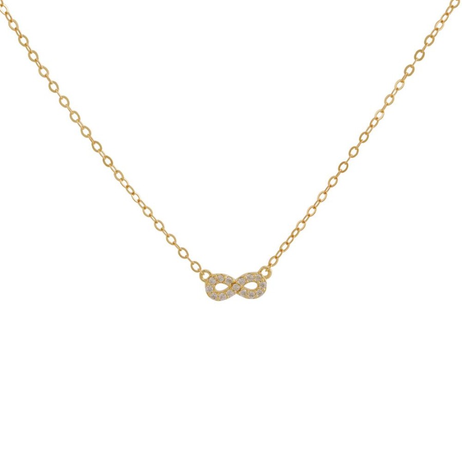 Collares BOAZ | Collar Infinito Banado En Oro