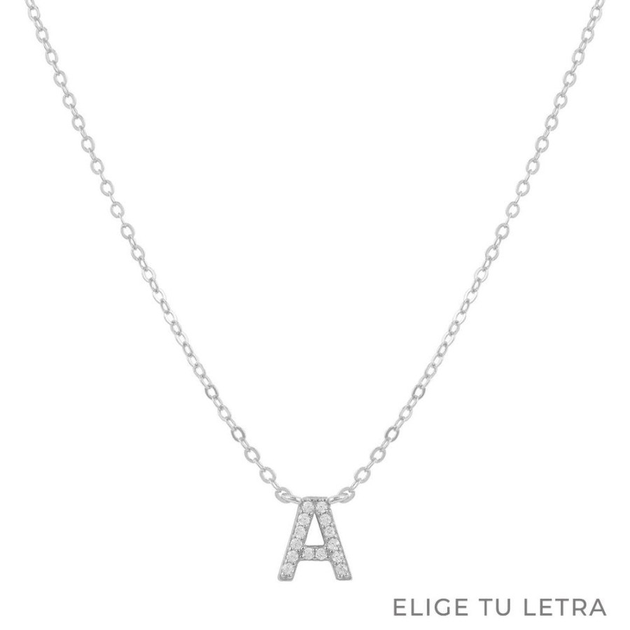 Collares BOAZ | Collar Inicial Shine Plata