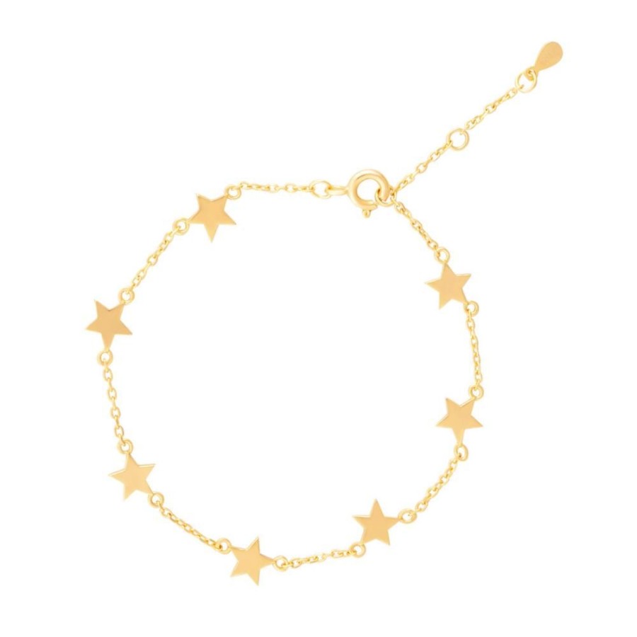 Pulseras BOAZ | Pulsera Stars Banada En Oro