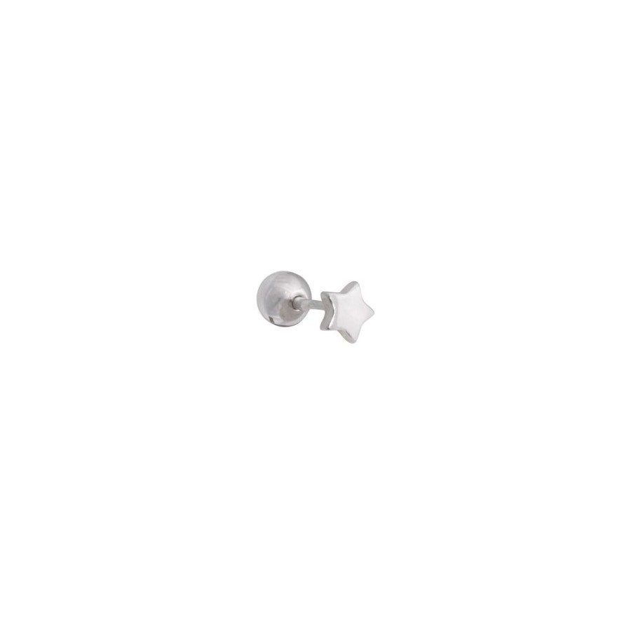 Aros BOAZ | Piercing Mini Star Plata (1 Unidad)