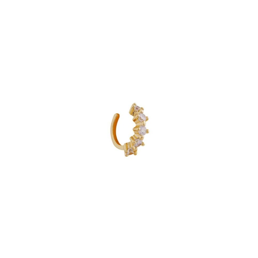 Aros BOAZ | Earcuff Lima Banado En Oro (1 Unidad)