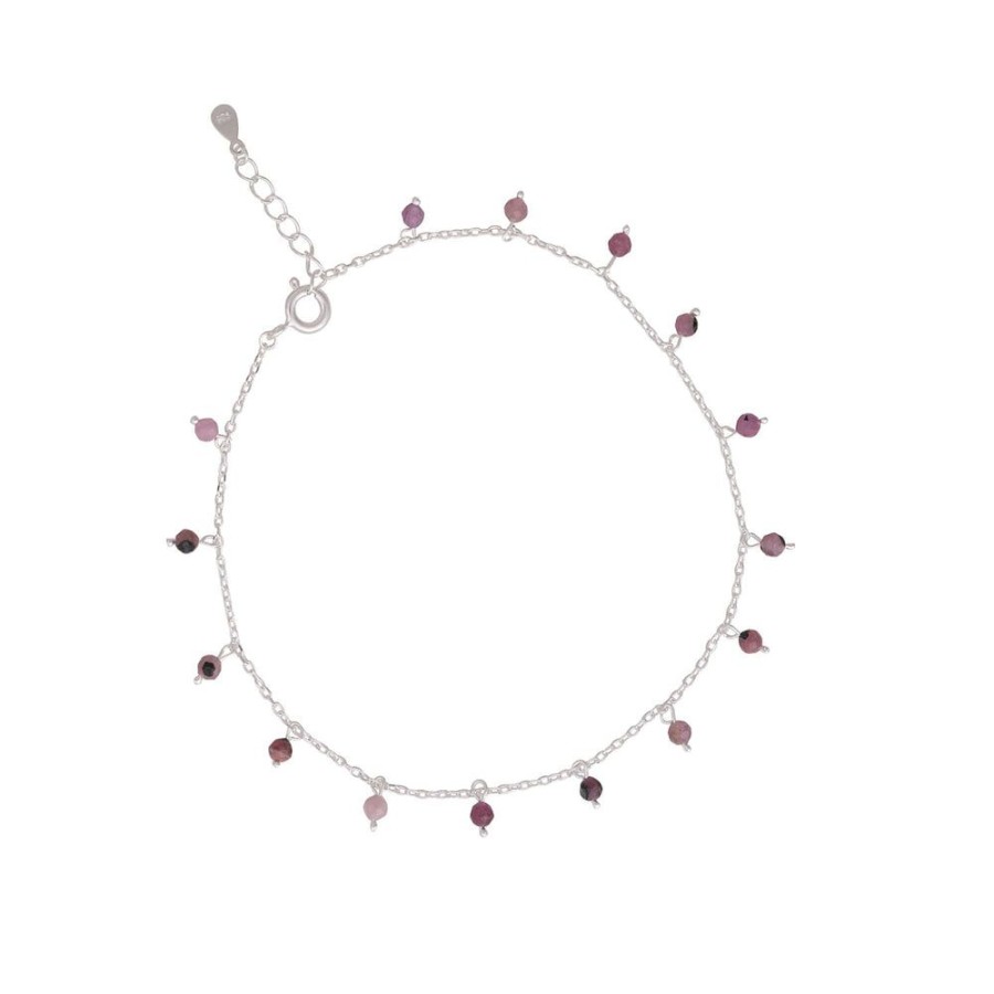 Tobilleras BOAZ | Tobillera Ina Pink Plata