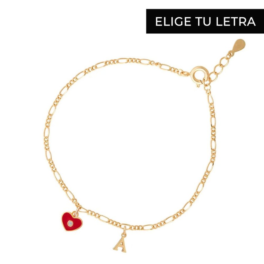 Pulseras BOAZ | Pulsera Valentines Banada En Oro