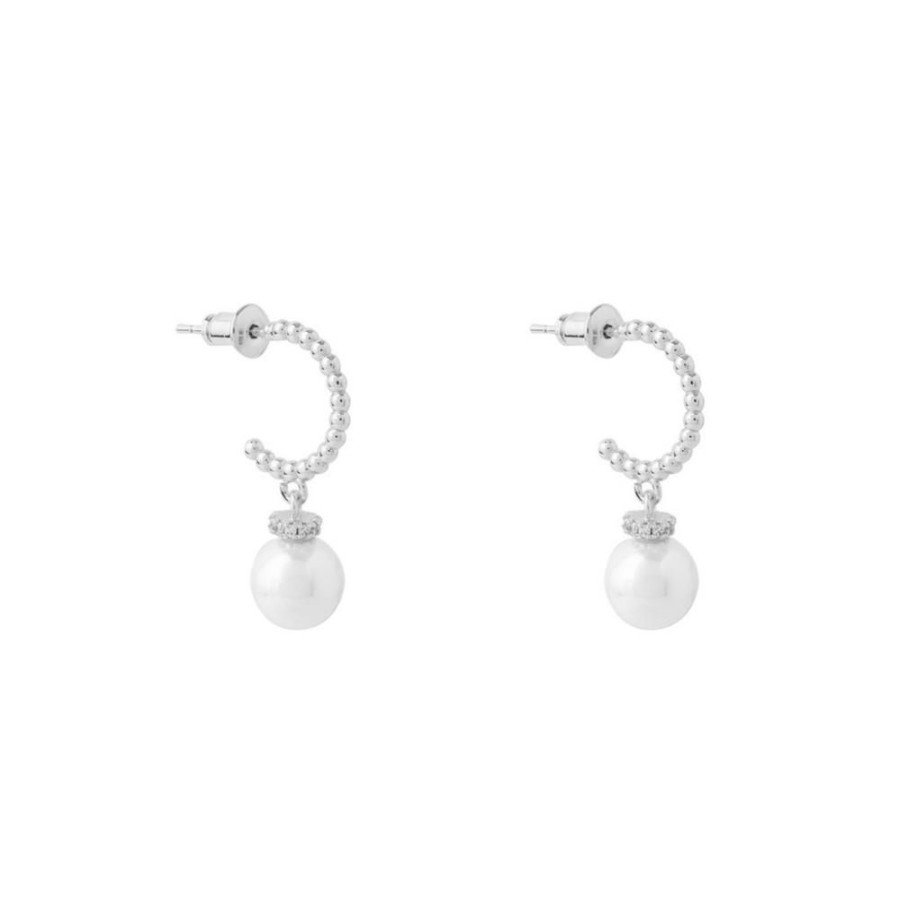 Aros BOAZ Oro Blanco | Argollas Rina Banadas En Oro Blanco