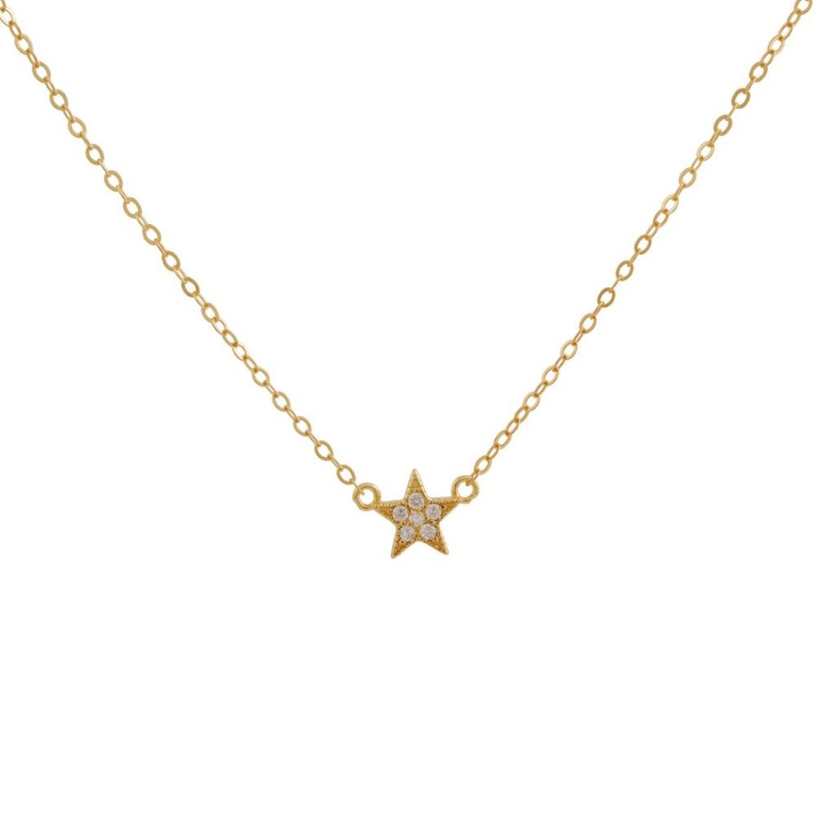 Collares BOAZ | Collar Estrella Banado En Oro