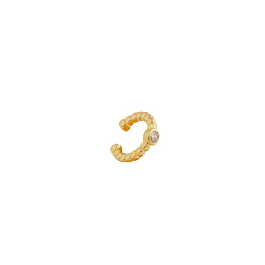 Aros BOAZ | Earcuff Cali Banado En Oro (1 Unidad)