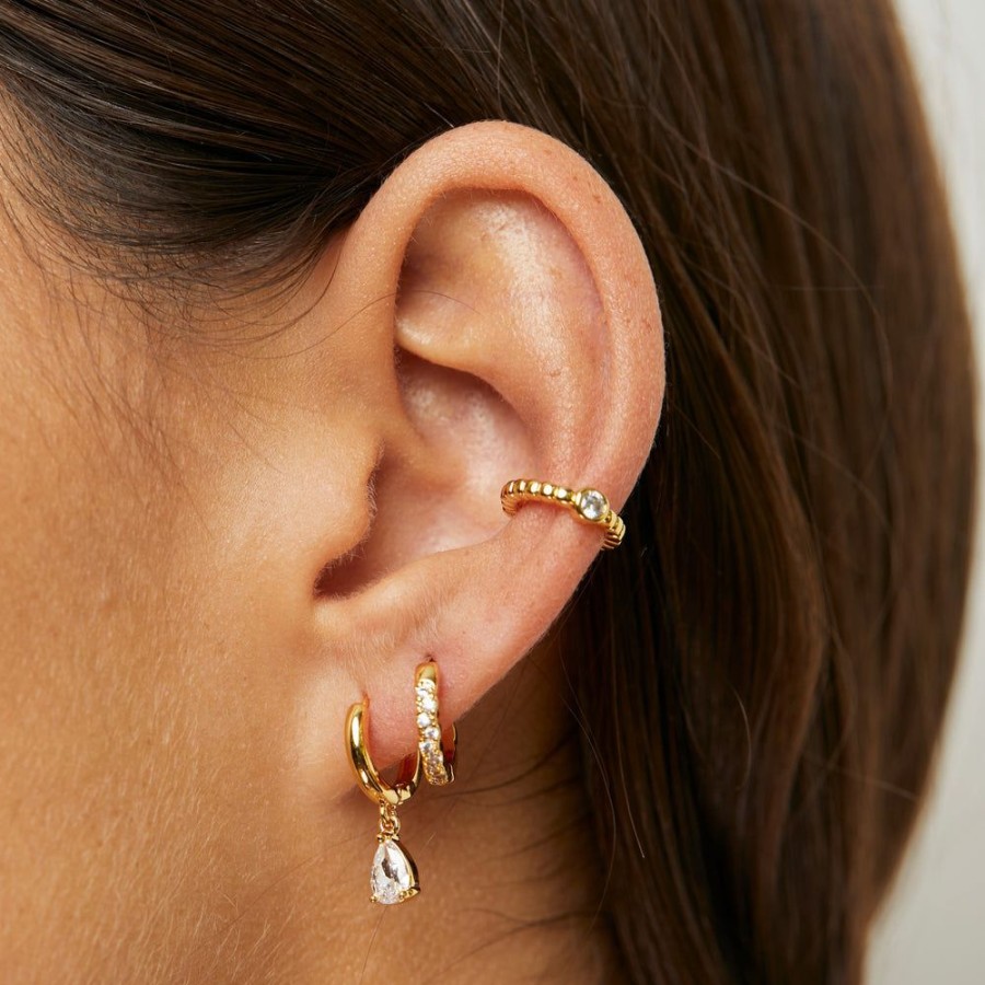 Aros BOAZ | Earcuff Cali Banado En Oro (1 Unidad)