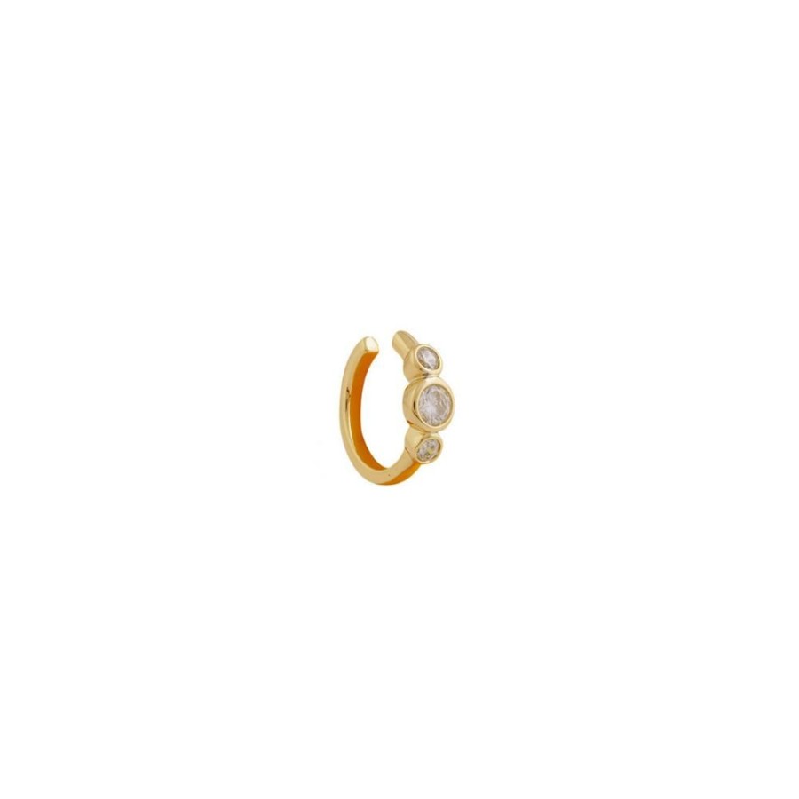 Aros BOAZ | Earcuff Gala Banado En Oro (1 Unidad)