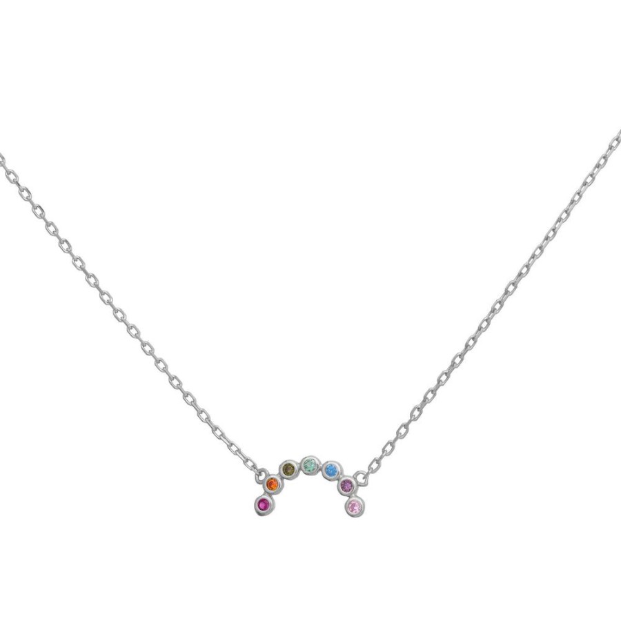 Collares BOAZ | Collar Arcoiris Plata