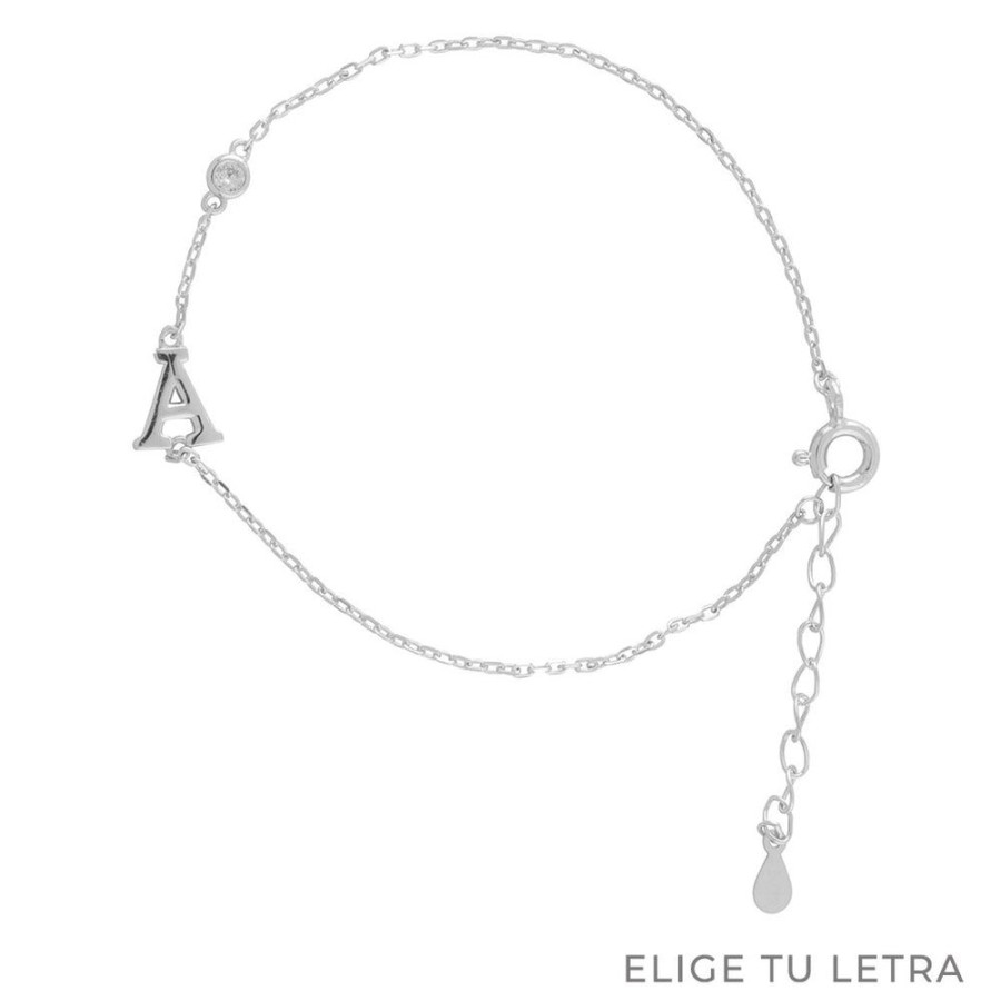 Pulseras BOAZ | Pulsera Inicial Plata