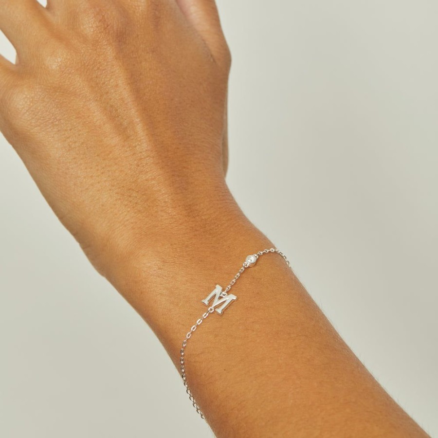 Pulseras BOAZ | Pulsera Inicial Plata