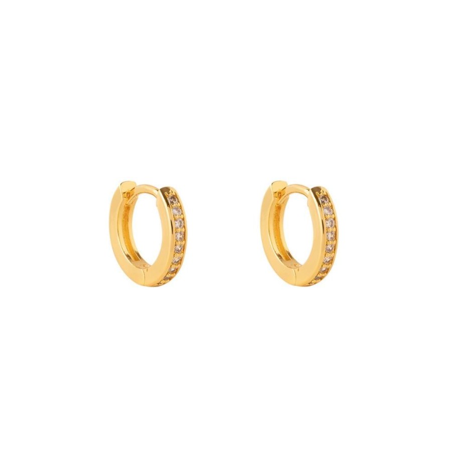 Aros BOAZ Todas | Argollas Lisas Circones Banadas En Oro 12Mm