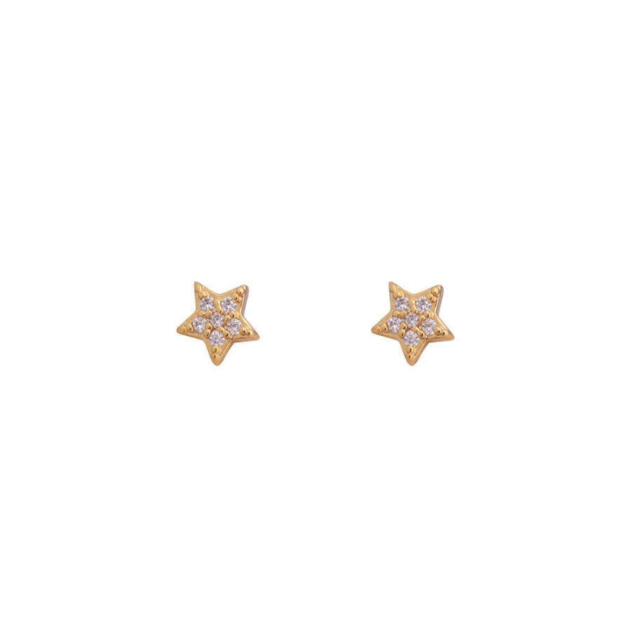 Aros BOAZ | Aros Mini Stars Circones Banados En Oro